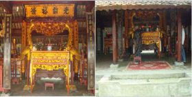 Bàn thờ Đền Đồng Cần